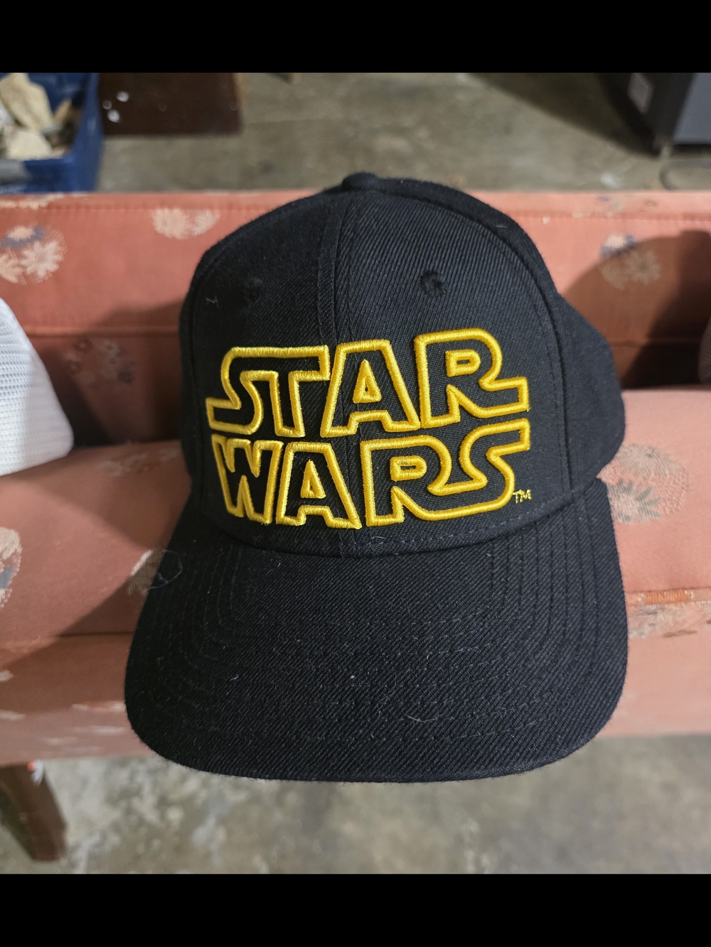 Star Wars Black Cap with Yellow Embroidered Logo